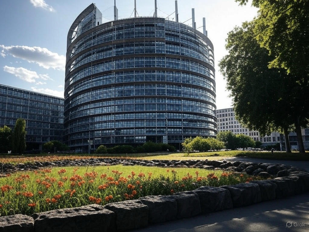 Het gebouw van het Europees Parlement in Straatsburg, waar besloten wordt over de 6G-plannen van de EU