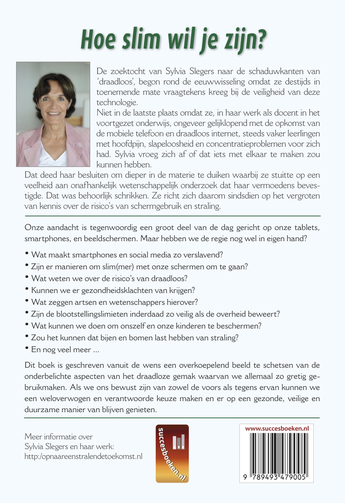 Hoe slim wil je zijn?, achterzijde