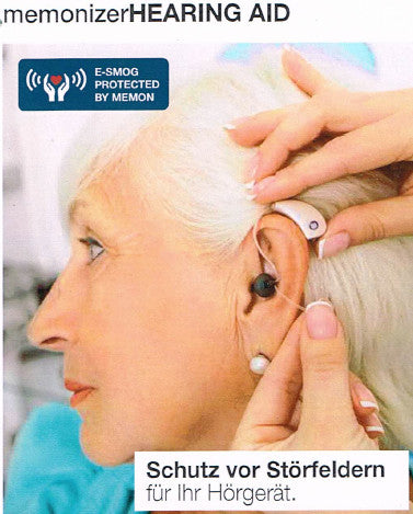 Hoortoestel met MemonizerHEARING AID in het oor
