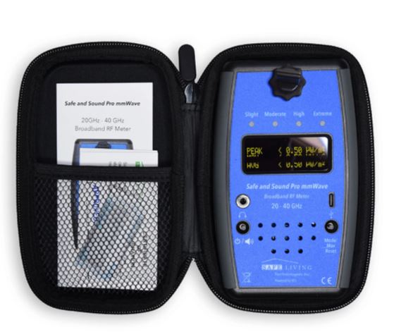 Safe and Sound Pro I mmWave stralingsmeter, het beschermhoesje