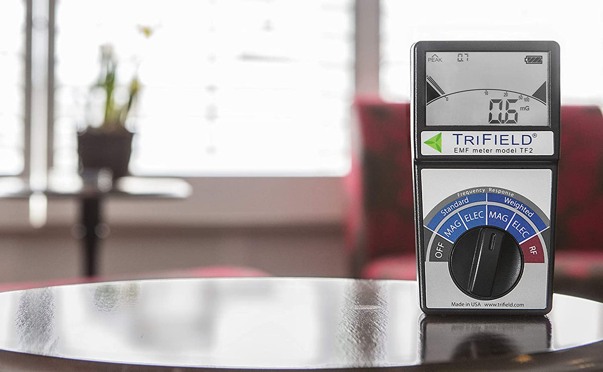 TriField TF2 stralingsmeter, in gebruik