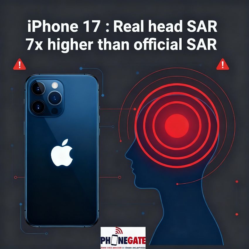 Afbeelding van Phonegate: de SAR-waarde van de iPhone 17 aan het hoofd zou 7 keer hoger zijn dan opgegeven